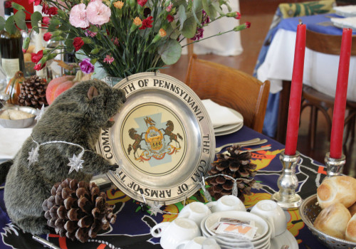 Every state decorates a table for the Thanksgiving pranzone, or feast. Here's Pennsylvania.