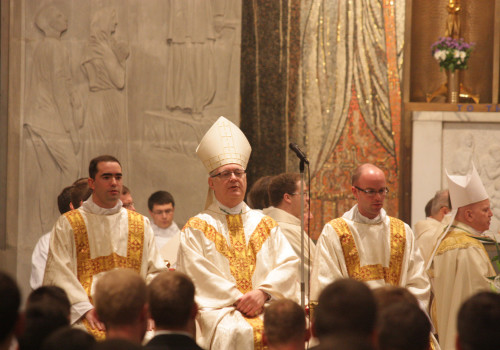 Our Mass on Thanksgiving Day was led by His Excellency Thomas Tobin ('73), Bishop of Providence.
