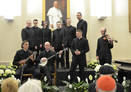 The evening was enlivened by entertainment provided by the seminarians themselves.